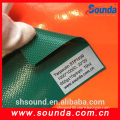 Polyester fabric coated type woven tarpaulin high glossy with green STP1020
